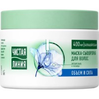 Mască pentru păr Чистая Линия Объем и Cила Лен 400ml
