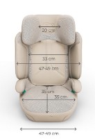 Scaun auto pentru copii Kinderkraft Xpand 2 Pro i-Size Beige (KCXPPR02BEG0000) imaginea #3 — magazin online Desire.md