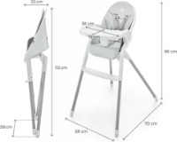 Scaun de masa Kinderkraft Dinnly 2in1 Light Grey (KHDINN00LGR0000) imaginea #3 — magazin online Desire.md