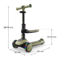 Trotinetă KinderKraft Halley 2 2in1 Green (KRHALL02GRE0000) imaginea #2 — magazin online Desire.md