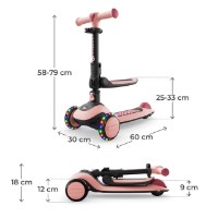 Trotinetă KinderKraft Halley 2 2in1 Pink (KRHALL02PNK0000) imaginea #6 — magazin online Desire.md