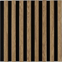 Panou decorativ de perete Marbet Black/Light Oak WL