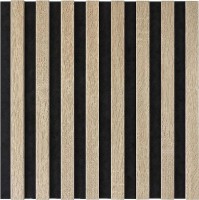 Panou decorativ de perete Marbet Black/Sonoma Oak WL