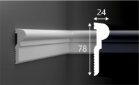 Plintă de perete Cosca M027 78x24x2000mm imaginea #3 — magazin online Desire.md