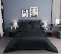Lenjerie de pat Cottony Satin De Lux Black Uniton 2 (17616) imaginea #2 — magazin online Desire.md
