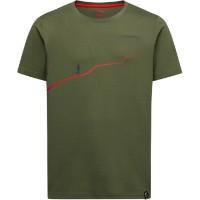 Мужская футболка La Sportiva Trail Cypress/Mountain Red, s.XL