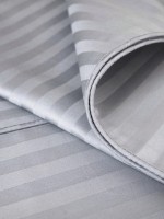 Lenjerie de pat Cottony Satin De Lux Stripe Light Gray 2E (81246-1) imaginea #3 — magazin online Desire.md