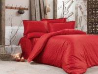 Lenjerie de pat Cottony Satin De Lux Stripe Red 1 (17516)