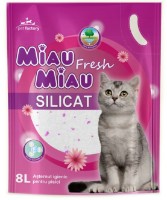 Asternut igienic pentru pisici Miau Miau Fresh Silicat 8L