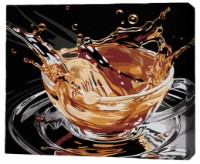 Tablou pe numere Brushme Всплеск кофе 30x40cm (RMGB019FC)