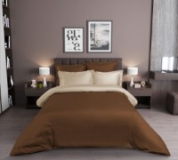 Lenjerie de pat Cottony Satin de Lux Uniton Brown/Ivory 2 (15080/17133) imaginea #2 — magazin online Desire.md