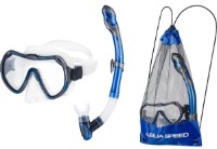 Маска и трубка для ныряния Aqua Speed Java + Elba 18 Mesh Bag Blue