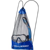 Маска и трубка для ныряния Aqua Speed Java + Elba 18 Mesh Bag Blue фото №4 — интернет-магазин Desire.md