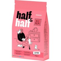 Hrană uscată pentru pisici Half&Half Beef Recipe Kitten 8kg