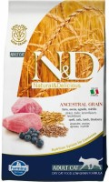 Hrană uscată pentru pisici Farmina N&D Ancestral Grain Lamb & Blueberry 10kg