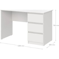 Письменный стол MebelStar Neo SK-3 120x60x75.5cm Grey (MBS-1219) фото №2 — интернет-магазин Desire.md