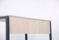 Masa de birou AMF Pluto 120x60x75cm Дуб Эндгрейн/Черный графит (024330) imaginea #3 — magazin online Desire.md