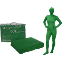 Fundal foto Bresser Y-9 Textil 6x6m Chromakey green + Full Body Suit XL