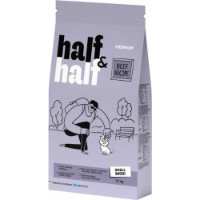 Hrană uscată pentru câini Half&Half Beef Recipe Small Breed 12kg