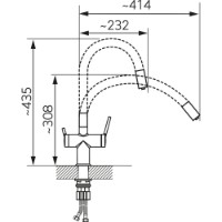 Baterie bucătărie Ferro Filtrata BFT41B imaginea #2 — magazin online Desire.md