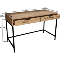 Masa de birou Trendy Atlas 1600-61 120x77,4x55cm (GTR008011) imaginea #5 — magazin online Desire.md