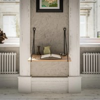 Masa de birou Trendy Ton Walnut/Black 70x50x50cm GTR001056 imaginea #3 — magazin online Desire.md