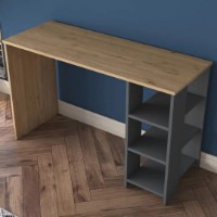 Письменный стол Rani HA108 Walnut Anthracite фото №3 — интернет-магазин Desire.md