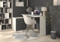 Masa de birou Yasen Mario White Oak/Graphite imaginea #3 — magazin online Desire.md