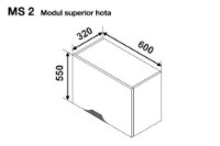 Bucatarie modulara Ambianta Gloria MS2 600 (Hota) Mint imaginea #2 — magazin online Desire.md