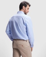 Мужская рубашка Roly Oxford 5507 Sky Blue, s.S фото №3 — интернет-магазин Desire.md
