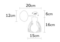 Candelabru de perete Opviq Kemah N-1238 imaginea #5 — magazin online Desire.md