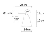 Candelabru de perete Opviq Manavgat N-612 imaginea #4 — magazin online Desire.md