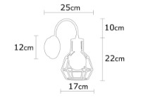 Candelabru de perete Opviq Kapadokya N-1160 imaginea #4 — magazin online Desire.md