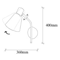Candelabru de perete Opviq Sivani MR-664 imaginea #8 — magazin online Desire.md