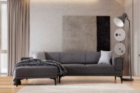 Canapea de colț Atelier Del Sofa Horizon Left Dark Grey imaginea #2 — magazin online Desire.md