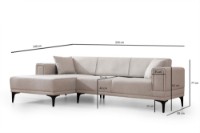 Canapea de colț Atelier Del Sofa Horizon Left Ecru imaginea #8 — magazin online Desire.md