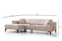 Canapea de colț Atelier Del Sofa Horizon Light Brown imaginea #7 — magazin online Desire.md