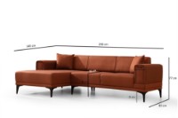 Canapea de colț Atelier Del Sofa Horizon Left Tile Red imaginea #8 — magazin online Desire.md