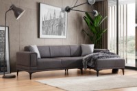 Canapea de colț Atelier Del Sofa Horizon Right Dark Grey imaginea #1 — magazin online Desire.md