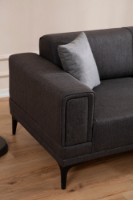Canapea de colț Atelier Del Sofa Horizon Right Dark Grey imaginea #4 — magazin online Desire.md