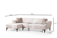 Canapea de colț Atelier Del Sofa Hamlet Left Ecru imaginea #7 — magazin online Desire.md