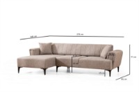Canapea de colț Atelier Del Sofa Hamlet Light Brown imaginea #7 — magazin online Desire.md