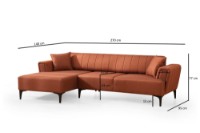 Canapea de colț Atelier Del Sofa Hamlet Left Tile Red imaginea #6 — magazin online Desire.md