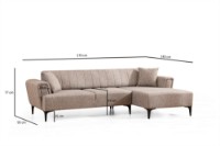 Canapea de colț Atelier Del Sofa Hamlet Light Brown imaginea #7 — magazin online Desire.md