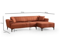 Canapea de colț Atelier Del Sofa Hamlet Right Tile Red imaginea #6 — magazin online Desire.md