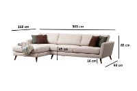 Canapea de colț Atelier Del Sofa Mayorka Left Beige imaginea #7 — magazin online Desire.md