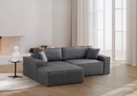 Canapea de colț Atelier Del Sofa Pirlo Left Dark Grey imaginea #3 — magazin online Desire.md