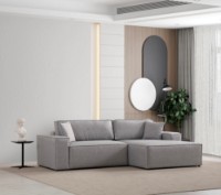 Canapea de colț Atelier Del Sofa Pirlo Light Grey