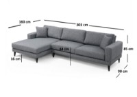 Canapea de colț Atelier Del Sofa Nordic Left imaginea #11 — magazin online Desire.md