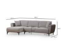 Canapea de colț Atelier Del Sofa Aren Left Grey imaginea #10 — magazin online Desire.md